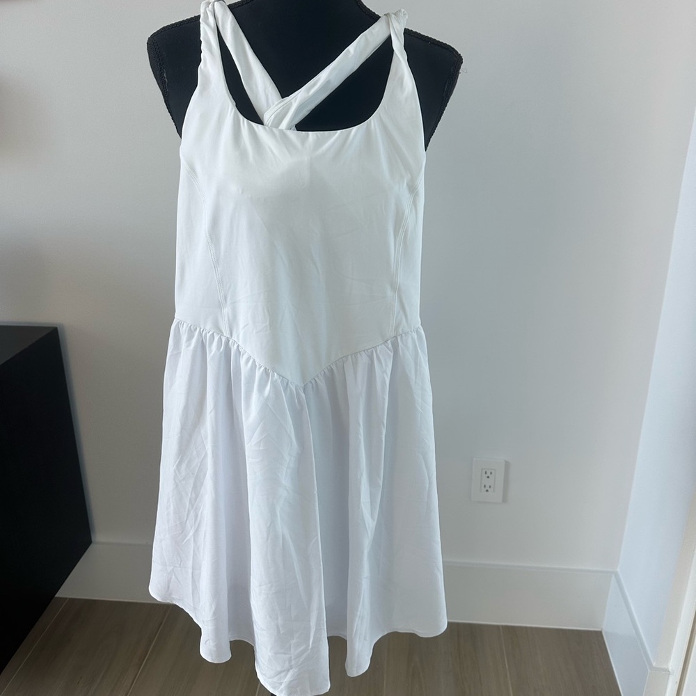 White Halara Activewear Dress